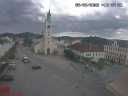 Náměstí, koste sv. Markéty