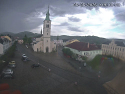 Náměstí, koste sv. Markéty