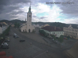Náměstí, koste sv. Markéty