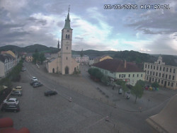 Náměstí, koste sv. Markéty