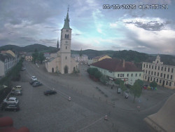 Náměstí, koste sv. Markéty