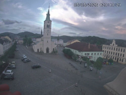 Náměstí, koste sv. Markéty