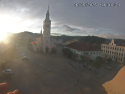 Náměstí, koste sv. Markéty