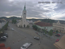 Náměstí, koste sv. Markéty