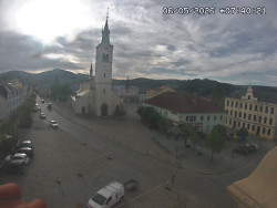 Náměstí, koste sv. Markéty