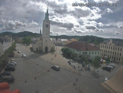 Náměstí, koste sv. Markéty
