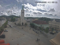 Náměstí, koste sv. Markéty