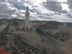 Náměstí, koste sv. Markéty