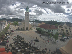 Náměstí, koste sv. Markéty