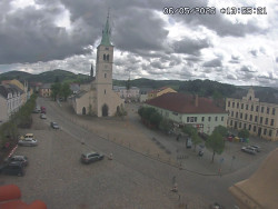 Náměstí, koste sv. Markéty