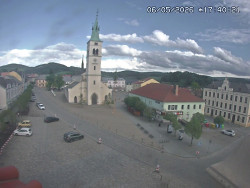 Náměstí, koste sv. Markéty