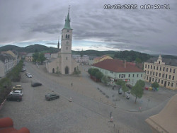 Náměstí, koste sv. Markéty