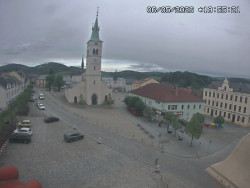 Náměstí, koste sv. Markéty