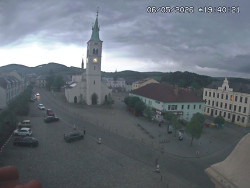 Náměstí, koste sv. Markéty