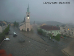 Náměstí, koste sv. Markéty