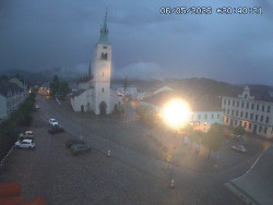 Náměstí, koste sv. Markéty