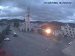 Náměstí, koste sv. Markéty