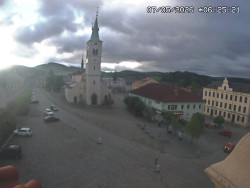 Náměstí, koste sv. Markéty