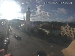 Náměstí, koste sv. Markéty
