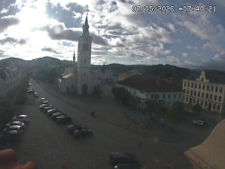 Náměstí, koste sv. Markéty