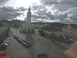 Náměstí, koste sv. Markéty