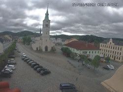 Náměstí, koste sv. Markéty