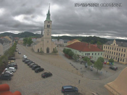 Náměstí, koste sv. Markéty