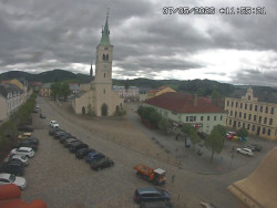 Náměstí, koste sv. Markéty
