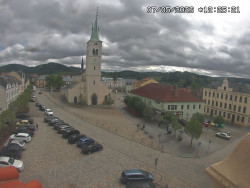 Náměstí, koste sv. Markéty