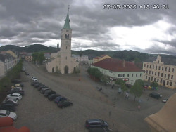 Náměstí, koste sv. Markéty