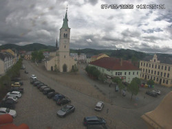 Náměstí, koste sv. Markéty