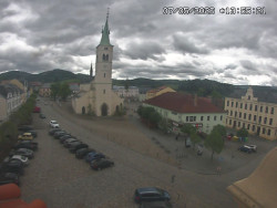 Náměstí, koste sv. Markéty