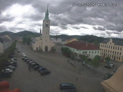 Náměstí, koste sv. Markéty