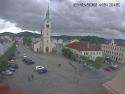 Náměstí, koste sv. Markéty