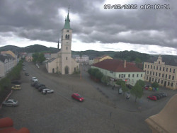 Náměstí, koste sv. Markéty