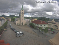 Náměstí, koste sv. Markéty
