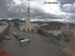 Náměstí, koste sv. Markéty