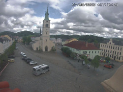 Náměstí, koste sv. Markéty