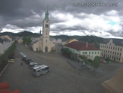 Náměstí, koste sv. Markéty