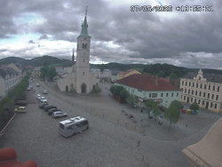 Náměstí, koste sv. Markéty