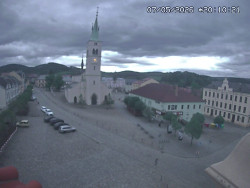 Náměstí, koste sv. Markéty