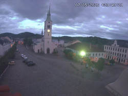 Náměstí, koste sv. Markéty