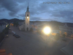 Náměstí, koste sv. Markéty