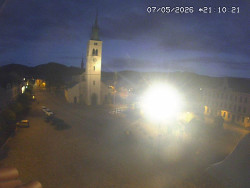 Náměstí, koste sv. Markéty