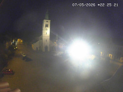 Náměstí, koste sv. Markéty