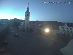 Náměstí, koste sv. Markéty