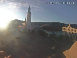Náměstí, koste sv. Markéty