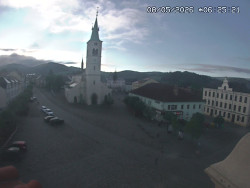 Náměstí, koste sv. Markéty