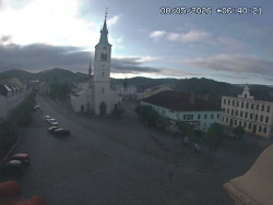 Náměstí, koste sv. Markéty