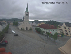 Náměstí, koste sv. Markéty